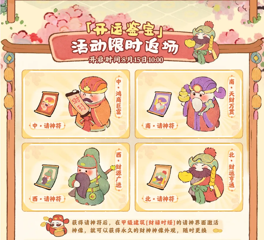 福祿攸降版本開運鑑寶活動介面